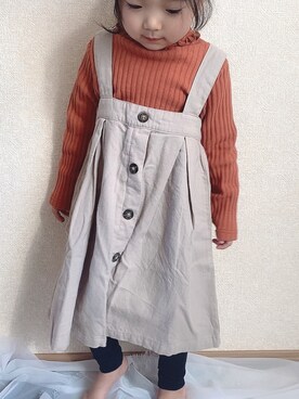 「Will Mery（ウイルメリィ）のアイテム」を使った、101channnさん（キッズ・90cm）の冬コーディネート