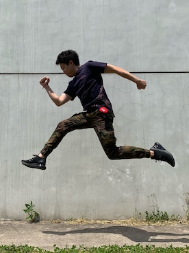 「VANS（バンズ）のアイテム（チノパンツ）」を使った、OOBAKEさん（メンズ・170cm）の春コーディネート