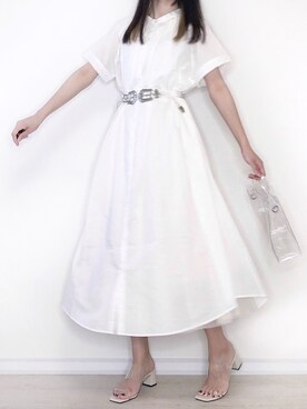 ワンピース ドレスを使った クリアベルト の人気ファッションコーディネート Wear