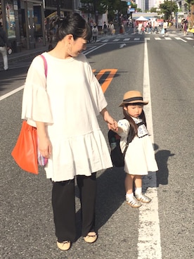 「お祭り」｜「アイテム（ワンピース/ドレス）」を使った、tanezoさん（レディース・151cm）の春コーディネート