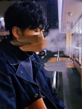 「VOO（ヴォー）のアイテム（ジャケット/アウター）」を使った、あつさん（メンズ・185cm）の春コーディネート