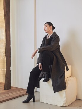 「pants」｜「アイテム（ジャケット/アウター）」を使った、ACUDさん（レディース・170cm）の秋コーディネート