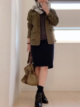 「寒かった」｜Kaori      さん（レディース・156cm）の春コーディネート