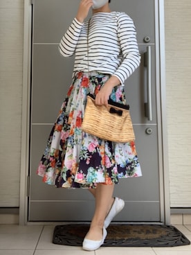 「ミックスコーデ」｜「アイテム（トップス）」を使った、Kaori      さん（レディース・156cm）の秋コーディネート