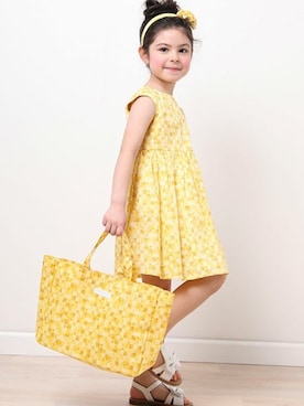 「Tartine et Chocolat（タルティーヌエショコラ）のアイテム（ワンピース/ドレス）」を使った、BEBE ONLINE STOREさん（キッズ・112cm）の春コーディネート