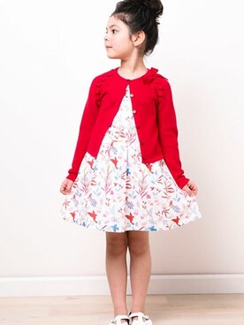 「＃カーディガン」｜BEBE ONLINE STOREさん（キッズ・112cm）の春コーディネート