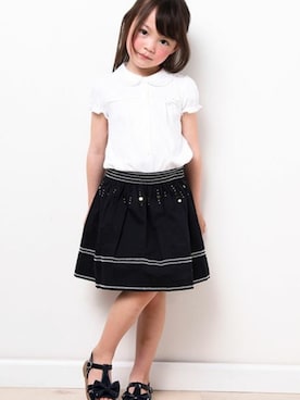 「Tartine et Chocolat（タルティーヌエショコラ）のアイテム」を使った、BEBE ONLINE STOREさん（キッズ・110cm）の春コーディネート