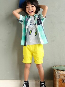 「＃ノイユ」｜BEBE ONLINE STOREさん（キッズ・108cm）の夏コーディネート