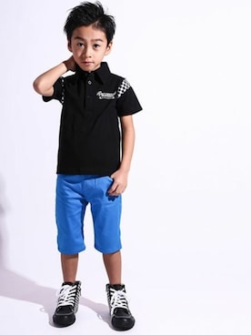 「RAD CUSTOM（ラッドカスタム）のアイテム」を使った、BEBE ONLINE STOREさん（キッズ・112cm）の夏コーディネート