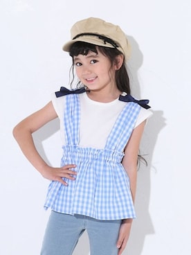 「BdeR（ビーデアール）のアイテム」を使った、BEBE ONLINE STOREさん（キッズ・110cm）の夏コーディネート