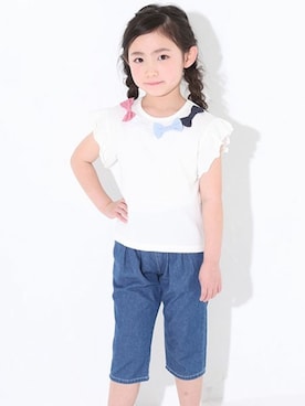 「BdeR（ビーデアール）のアイテム」を使った、BEBE ONLINE STOREさん（キッズ・110cm）の夏コーディネート