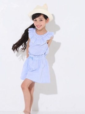 「ふんわりコーデ」｜BEBE ONLINE STOREさん（キッズ・112cm）の夏コーディネート