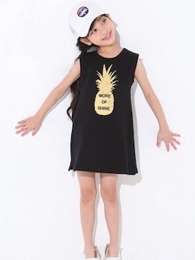 「BdeR（ビーデアール）のアイテム（帽子）」を使った、BEBE ONLINE STOREさん（キッズ・112cm）の夏コーディネート