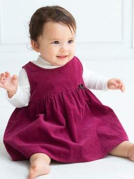 「#リボン」｜BEBE ONLINE STOREさん（キッズ・80cm）の秋コーディネート