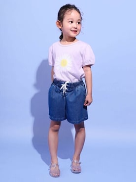 「フラワープリント」｜BEBE ONLINE STOREさん（キッズ・110cm）の夏コーディネート