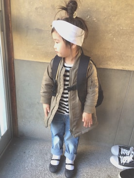 HSKさん（キッズ・100cm）の冬コーディネート