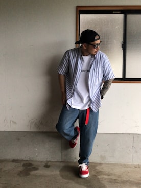 「Jungle Storm（ジャングルストーム）のアイテム（パンツ）」を使った、KenToさん（メンズ・173cm）の夏コーディネート