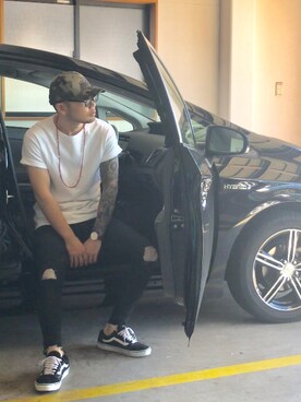 「jiggys shop（ジギーズショップ）のアイテム（パンツ）」を使った、KenToさん（メンズ・173cm・20代）の夏コーディネート