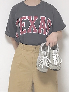 「New Balance」｜saaさん（レディース・153cm）の夏コーディネート