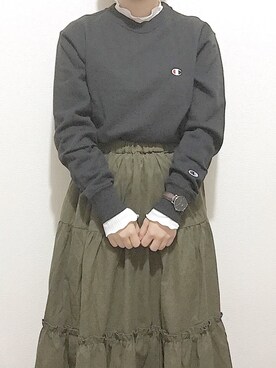 「w closet」｜「アイテム（腕時計）」を使った、saaさん（レディース・153cm）の秋コーディネート