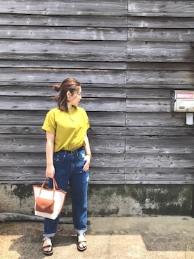 「BITTOKO（ビットコ）のアイテム（パンツ）」を使った、kaoruさん（レディース・161cm）の夏コーディネート