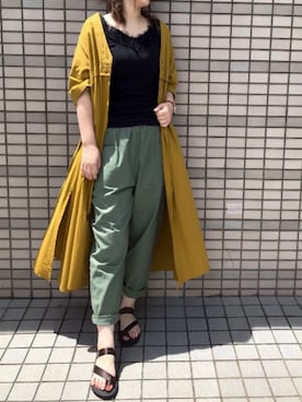 「BITTOKO（ビットコ）のアイテム（パンツ）」を使った、kaoruさん（レディース・161cm）の夏コーディネート