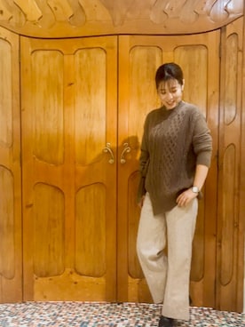 「BITTOKO（ビットコ）のアイテム（パンツ）」を使った、kaoruさん（レディース・161cm）の秋コーディネート