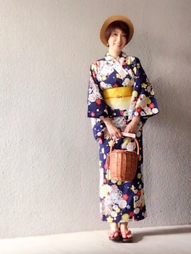 「お祭りコーデ」｜「アイテム（その他）」を使った、🍅とまと🍅さん（レディース・169cm）の夏コーディネート