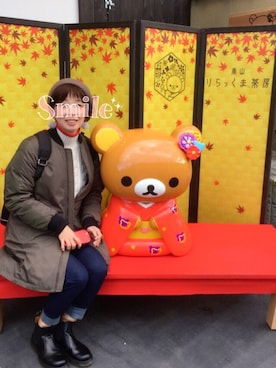 「ディーゼル」｜「アイテム（ハンチング/ベレー帽）」を使った、🍅とまと🍅さん（レディース・169cm）の冬コーディネート