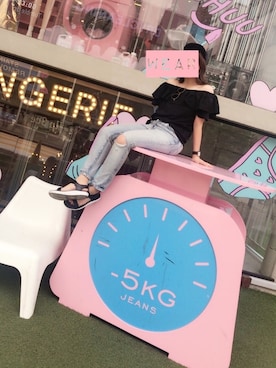 「韓国旅行」｜「アイテム（腕時計）」を使った、#K58さん（レディース・158cm）の夏コーディネート
