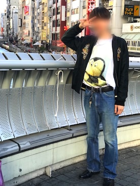 「大阪」｜「アイテム（その他アウター）」を使った、ゆーた、さん（メンズ・176cm）の秋コーディネート