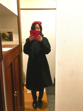 「archives（アルシーヴ）のアイテム（チェスターコート）」を使った、きょさん（レディース・152cm）の秋コーディネート