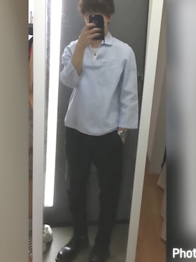 「Violet Buffalo Wallows（ヴァイオレットバッファローワローズ）のアイテム」を使った、翔太さん（メンズ・170cm）の春コーディネート