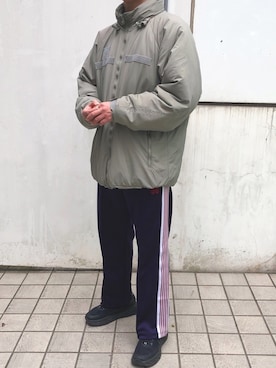 「Needles（ニードルス）のアイテム（パンツ、パープル系）」を使った、keitoさん（メンズ・176cm）の冬コーディネート