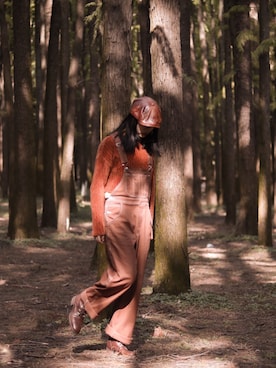 「UNKNOWN.（アンノウン）のアイテム（シューズ）」を使った、Ingridさん（レディース・160cm）の冬コーディネート