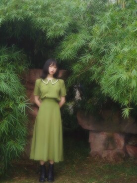 「UNKNOWN.（アンノウン）のアイテム（シューズ）」を使った、Ingridさん（レディース・160cm）の冬コーディネート