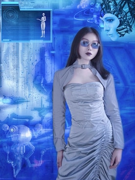 「UNKNOWN.（アンノウン）のアイテム（スカート）」を使った、Ingridさん（レディース・160cm）の春コーディネート