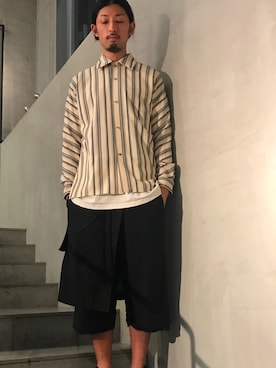 「B2nd」｜ヤギさん（メンズ・180cm）の夏コーディネート