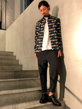 「IVXLCDM（アイヴィーエックスエルシーディエム）のアイテム」を使った、ヤギさん（メンズ・180cm）の秋コーディネート