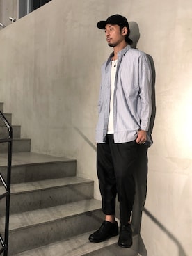 「IVXLCDM（アイヴィーエックスエルシーディエム）のアイテム」を使った、ヤギさん（メンズ・180cm）の秋コーディネート