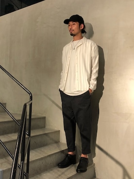 「IVXLCDM（アイヴィーエックスエルシーディエム）のアイテム」を使った、ヤギさん（メンズ・180cm）の秋コーディネート