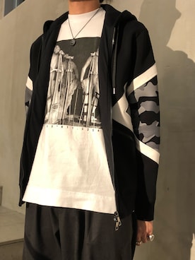 「IVXLCDM（アイヴィーエックスエルシーディエム）のアイテム」を使った、ヤギさん（メンズ・180cm）の秋コーディネート
