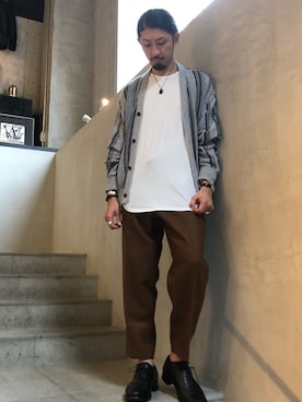 「IVXLCDM（アイヴィーエックスエルシーディエム）のアイテム」を使った、ヤギさん（メンズ・180cm）の秋コーディネート