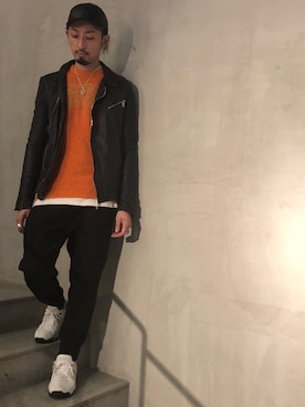 「IVXLCDM（アイヴィーエックスエルシーディエム）のアイテム」を使った、ヤギさん（メンズ・180cm）の秋コーディネート