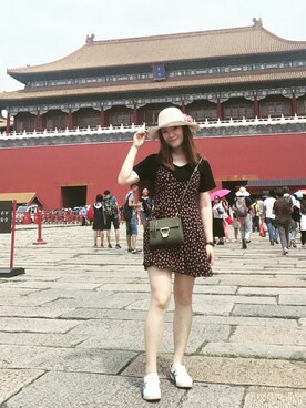 「COCCINELLE（コチネレ）のアイテム」を使った、Cassie _wuさん（レディース・167cm）の夏コーディネート