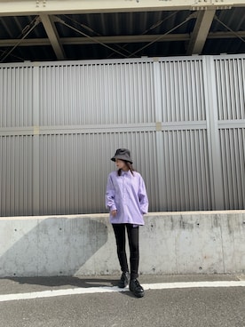 「Lui's（ルイス）のアイテム（帽子）」を使った、MITSUKIさん（レディース・161cm）の春コーディネート