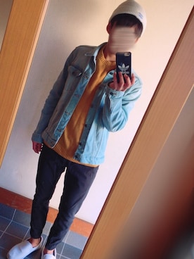 「yellow」｜「アイテム（ニットキャップ/ビーニー）」を使った、DAICHIさん（メンズ・172cm）の夏コーディネート