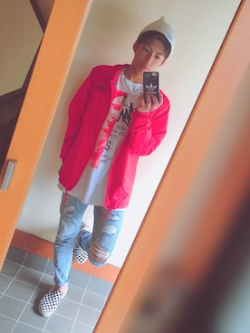 「nike sb 」｜「アイテム（スリッポン）」を使った、DAICHIさん（メンズ・172cm）の夏コーディネート