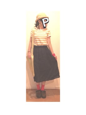 「dansko（ダンスコ）のアイテム（サンダル）」を使った、ぽんちゃむさん（レディース・150cm）の夏コーディネート