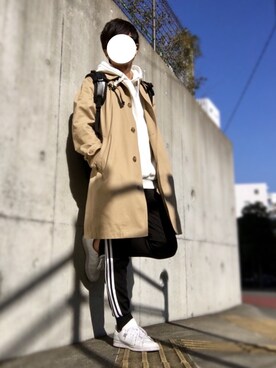 「JOURNAL STANDARD relume（ジャーナルスタンダード　レリューム）のアイテム（トレンチコート）」を使った、WDさん（メンズ・166cm）の秋コーディネート